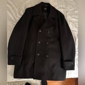 Wool Black Pea Coat